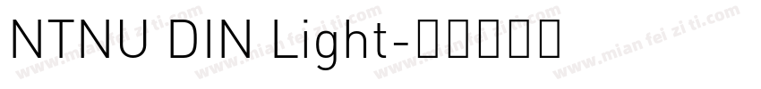 NTNU DIN Light字体转换